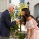 Michael (Ted Danson) and Tahani (Jameela Jamil) in season one.